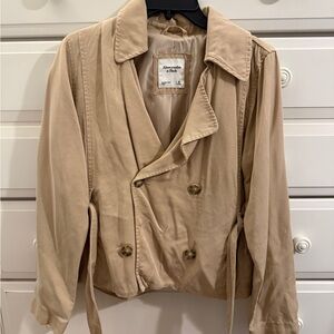 Abercrombie & Fitch Women's Beige Trench Coat